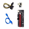 thumbnail image 1 of fastboy 1/2PCS PCI-E 60cm VER009S Carte Riser PCIe 1x à 16x USB 3.0 Câble de Données Bleu 1Set, 1 of 6