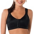 thumbnail image 3 of Women Plus Size Post Surgery Bra Front Closure Sport Bra Removable Pads Wirefree, 3 of 7