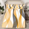 thumbnail image 2 of Erosebridal Futuristic Stripe Sheet Set Twin, Abstract Geometry Bedding Sets Twin Size, Modern Fashion Decor, 2 of 7