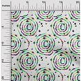 thumbnail image 2 of oneOone Rayon Light Green Fabric Abstract Circle Craft Projects Decor Fabric Printed By The Yard 56 Inch Wide, 2 of 4
