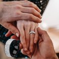 thumbnail image 2 of Weiqiqre Shiny Full Diamond Ring Five Rows Cubic Zirconia Rings CZ Diamond Multi Row Ring Eternity Engagement Wedding Band Ring for Women, 2 of 5