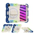 thumbnail image 2 of XYX 3in1 Rotating Stand Case for iPad Mini 7 A17 Pro 2024/iPad Mini 6 2021 8.3 inch with Hand/Shoulder Strap, Shockproof Rugged, Colorful Blue, 2 of 7