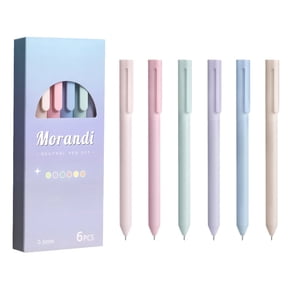 6 Pack Rotating Ballpoint Pens,Assorted ColorsGel Pens For Note Taking Pastel Gel Pens Colored Ink No Smear Retractable Cute Pen Fine Point 0.5mm For Journaling Gel Ink Pen Smooth Writing