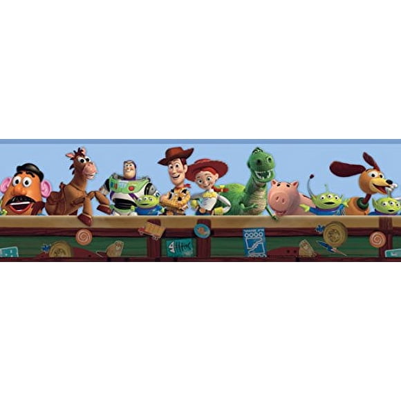 York Wallcoverings Disney Kids Toy Story Border Blue