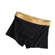 FhsagQ Underwear Men's Underwear Cotton White Comfortsoft New Cotton Solid Color Men's Flat Pants Breathable Men's Underwear Comfortable Men's Flat Corners Black XXXXL