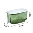 thumbnail image 2 of DEBGFS 4L Drink Dispenser for Fridge  Glass Drink Dispenser  Large Capacity Water Dispensers Beverage Dispenser with Spigot Lemonade Dispenser Iced Juice Containers for Party Camp Birth,green, 2 of 5