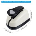 thumbnail image 2 of Unique Bargains 0.6 Inch Heart Punch, Heart Hole Paper Punch Hole Puncher Shape Punches for Crafting, 2 of 6