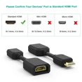 thumbnail image 2 of LOVEVER Flexible HDMI Male to Female Lead Cable Extender Extension Adapter New Conn I5T1, 2 of 9