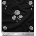 thumbnail image 1 of Soimoi Georgette Viscose Fabric Wild Flower Print Sewing Fabric Yard 42 Inch Wide, 1 of 3