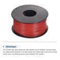thumbnail image 3 of Uxcell Fil Torsadé 30AWG 50m/164 Pieds Rouge, Fil Électrique UL1007 Bobine, 3 of 6