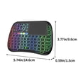 thumbnail image 3 of Clavier et Souris Bluetooth Sans Fil à Double Mode avec Commande Vocale, Apprentissage Infrarouge, Clavier Souris Volant Rétroéclairé Rechargeable, 3 of 7