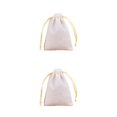 thumbnail image 3 of QualitChoice Jewellery Pouch Drawstring Bags Bracelet Packaging Goodies Mobile Phone Storage Holder Party Gifts Drawable Pouches Beige-7*9 2Set, 3 of 6