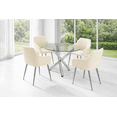 thumbnail image 3 of Ensemble de salle à manger moderne K-Living 5 pièces, table et 4 chaises, 3 of 6