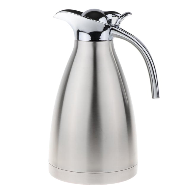 Abbracc Carafe à Café et Thé Isolée en Acier Inoxydable à Double Paroi 1,5l