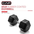 thumbnail image 2 of Haltère hexagonale enduite CAP Barbell, Single 3 - 100 lb, 2 of 7