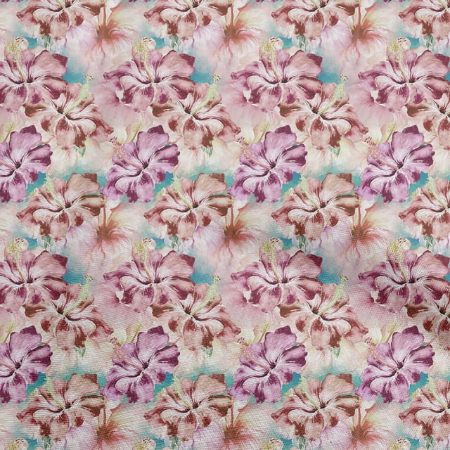oneOone Velvet Sea Green Fabric Floral Sewing Craft Projects Fabric Prints By Yard 58 Inch Wide-FK
