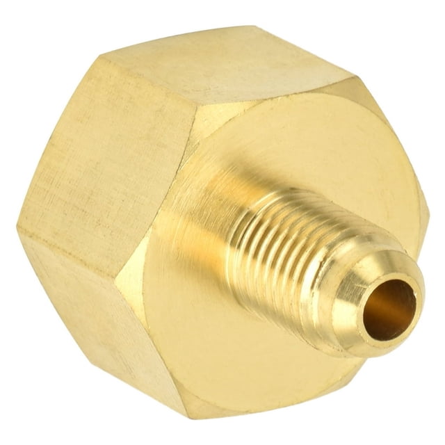 HLONK Brass Refrigerant Adapter R134A Can Tap Refrigerant Dispenser W21 to 1/4 SAE Refrigerant Adapter Fitting Refrigerant Converter Good Sealing Performance for Refrigerators and Air C