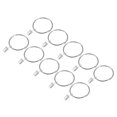 thumbnail image 1 of Unique Bargains Curtain Rings with Clips, 20pack Drapery Curtain Clip Rings, 2.5 Inch Curtain Clip Rings Hooks (Silver), 1 of 5