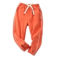 thumbnail image 1 of Toddler Boy Girl Sweatpants Athletic Joggers Pants Solid Color Elastic Waist Track Pants Spring Clothes, 1 of 3
