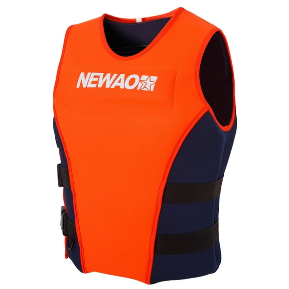 NEWAO 3XL Neoprene Foam Life Vest for Water Sports - Essential Safety Gear with Adjustable Fit
