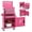Pink, variant on Costway 2 in 1 Tool Chest & Cabinet with 5 Sliding Drawers Rolling Garage Box Organizer