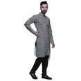 thumbnail image 2 of Atasi Designer Kurta Pajama For Men Printed Angrakha Kurta Set Summer Clothing, 2 of 3