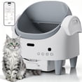 thumbnail image 3 of Garvee Smart Open-Top Automatic Self-Cleaning Cat Litter Box with App Control, 15-Layer Safety Protection and Large Waste Bin for Multiple Cats, 3 of 9