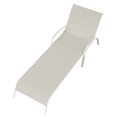 thumbnail image 3 of Chaise longue extérieure empilable en acier pour patio Mainstays, grège, 3 of 10