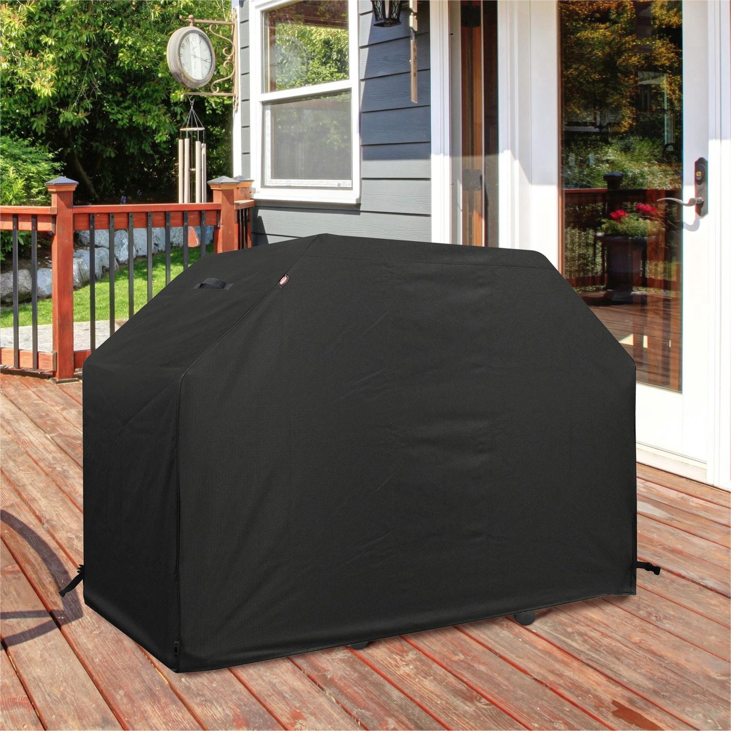 Expert Grill 60” Grill Cover, Abrasion & Water Resistant Black PVC.