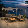 thumbnail image 2 of Sunjoy 10 ft. x 10 ft. Pergola Outdoor Metal Pergola Gazebo Canopy Patio For Garden Backyard Party, 2 of 10
