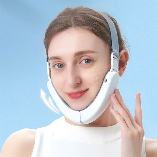 mtvxesu Produits de Soins Capillaires Machine pour Visage en V avec 12 Vitesses 6 Modes Double Menton Instrument de Réduction Micro Impulsions de Courant Portable Micro Vibration Lifting Mise en Forme du Visage Vente