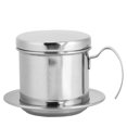 thumbnail image 2 of Stainless Steel Coffee Drip Filters, Portable Single Cup Coffee Maker Pot with Handle and Lids Coffee Drip Brewer for Home Kitchen Office Outdoor Camping, 2 of 7