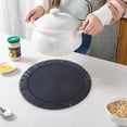 thumbnail image 5 of Tapis de Table Rond Tissé 38 cm Isolation Thermique Anti-Huile Imperméable Napperon pour Table à Manger Café Maison Restaurant, 5 of 5