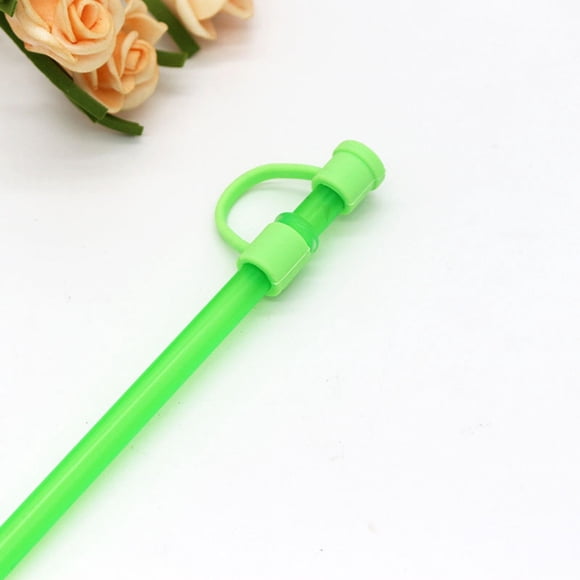Product Category Straw Accessories - Silicone Straw Cover Set for Reusable Drinking Compatible with 6 8mm 10 Colors Ideal for Travel Picnics Fitness Parties and
