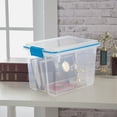 thumbnail image 4 of Sterilite 19 Liter Gasket Box, Weather-Resistant Small Clear Storage Bin with Latch Lid, Blue, 4 of 7
