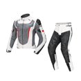 thumbnail image 1 of Veste de Moto Imperméable Pantalon Combinaison de Course Maille Respirante Armure Protection Blanc TTTG, 1 of 8