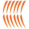 thumbnail image 1 of Pelles de 12 Pcs, 3 Pouces, Plumes de Dinde de Remplacement pour Hommes Orange, 1 of 8