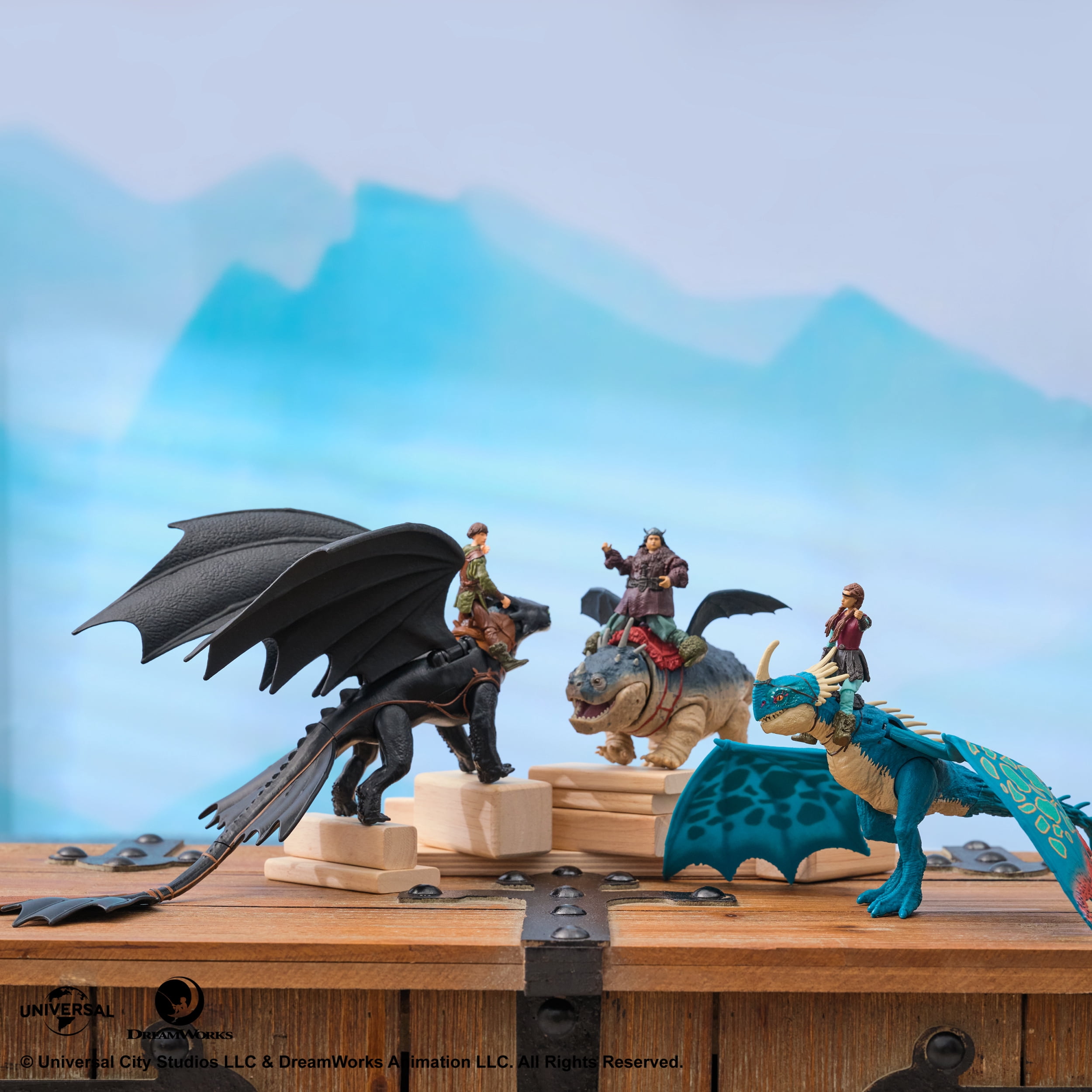 DreamWorks Dragons, How to train Your Dragon, Gronckle & Fishlegs, Duo de figurines Vikings articulées, jouets pour enfants à partir de 4 ans