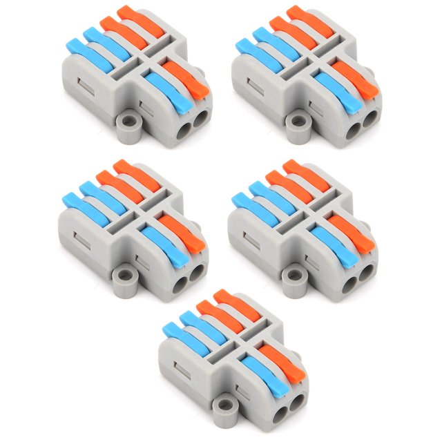 Borne à Levier à Ressort, Bloc de Connecteurs de Fils Connecteurs Électriques Blocs de Connecteurs de Fils pour Appareils Électroménagers PCT-42