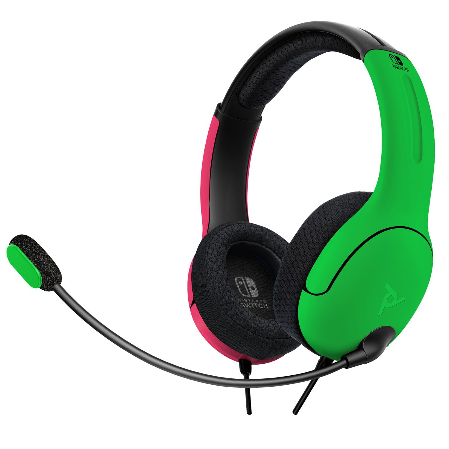 Casque PDP Gaming LVL40 Wired Stereo Gaming avec micro antibruit : Nintendo Switch - Rose & Vert
