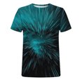 thumbnail image 3 of Chemises à Manches Courtes pour Hommes Nouvelle Mode T-Shirt 3D Impression Faisceau Ciel Manches Courtes Col Rond T-Shirt Décontracté Haut de Sport Blouses Chemises Hommes Manches Courtes, 3 of 5