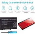 thumbnail image 5 of Batterie Lithium-ion Rechargeable 2000mAh 3.7V + Kit d'Outils Compatible pour Nintendo DSL NDS Lite, 5 of 5