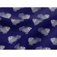 thumbnail image 4 of oneOone Viscose Jersey Fabric Fish Block Printed Craft Fabric BTY 60 Inch Wide, 4 of 5