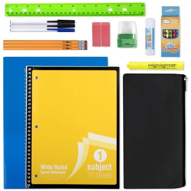 Trailmaker 2355522 Trousse de Fournitures Scolaires - 20 Pcs - Caisse de 24