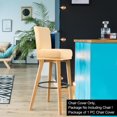 thumbnail image 2 of PiccoCasa Stretch Spandex Bar Stool Cover for Short Back Chair Champagne 1, 2 of 8