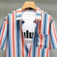 thumbnail image 5 of Cathalem Mens Casual Short Sleeve Button Down Shirts Short Sleeve Button Down Summer Stretch Dress Shirt,Red M, 5 of 5