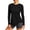 Black, variant on JYnXIANTI Workout Tops for Women Long Sleeve UV Protection T-Shirts Comfortable Summer Shirts Outdoor Hiking Fishing Clothes