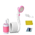 thumbnail image 1 of TFixol Douche Extérieure Portable avec Batterie Intégrée, 3 Modes d'Eau, Étanchéité IPX7, Idéale pour le Camping, la Randonnée et la Maison (Rose), 1 of 6