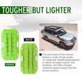 thumbnail image 3 of BUNKER INDUST Off Road Traction Boads 2 Pcs Short Recovery Track Traction Mats for 4WD Mud Sand Snow Ramps-Green Tire Traction Tool (Without Strap), 3 of 5