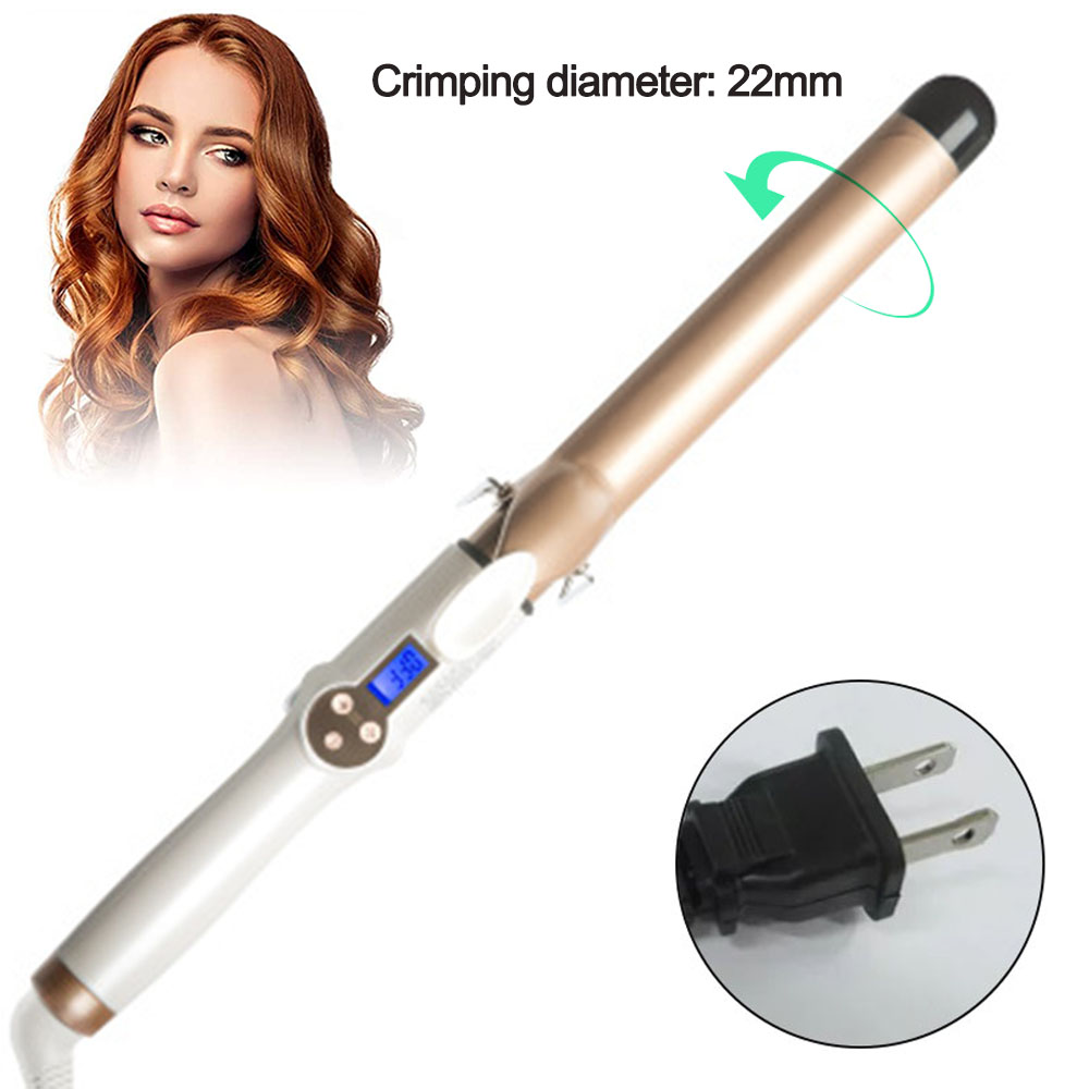 Curling Iron Professional, Ceramic Tourmaline Curl Wand Barrel, Hair Curler Iron for Long & Short Hair